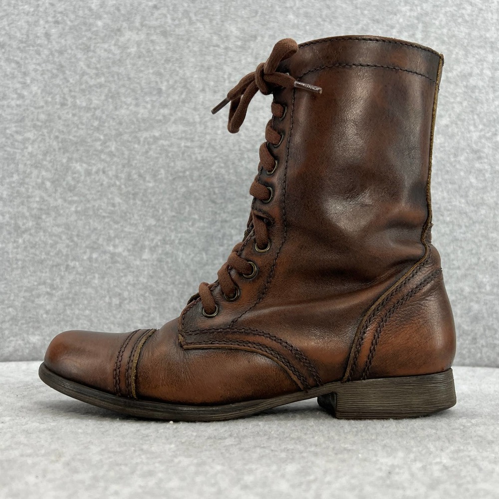 Steve Madden Brown Combat Boots